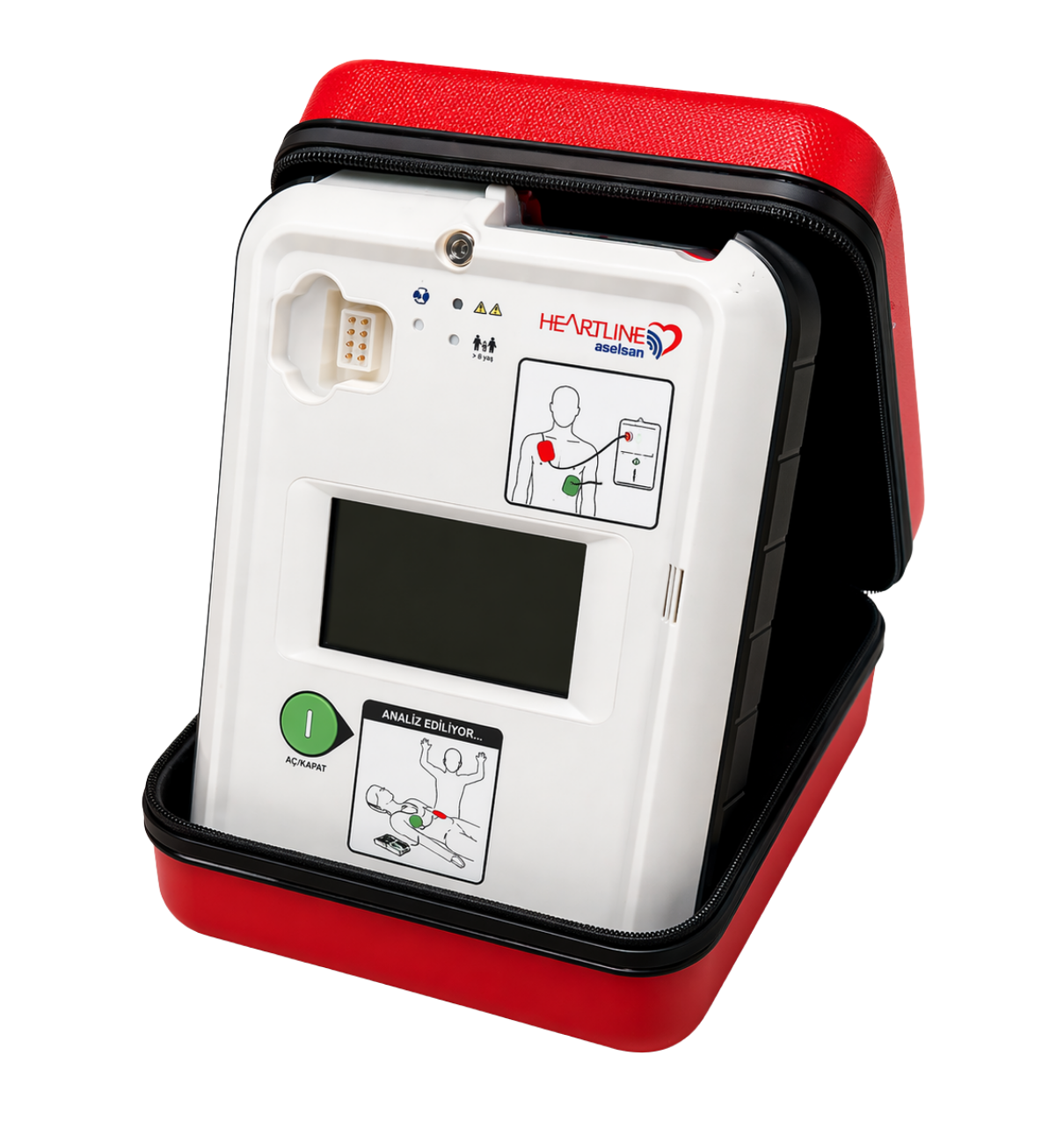 ASELSAN Heartline LCD ekranlı tam otomatik OED
